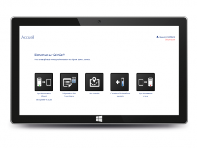 Page d'accueil SolnGo avec tablette 2015-11